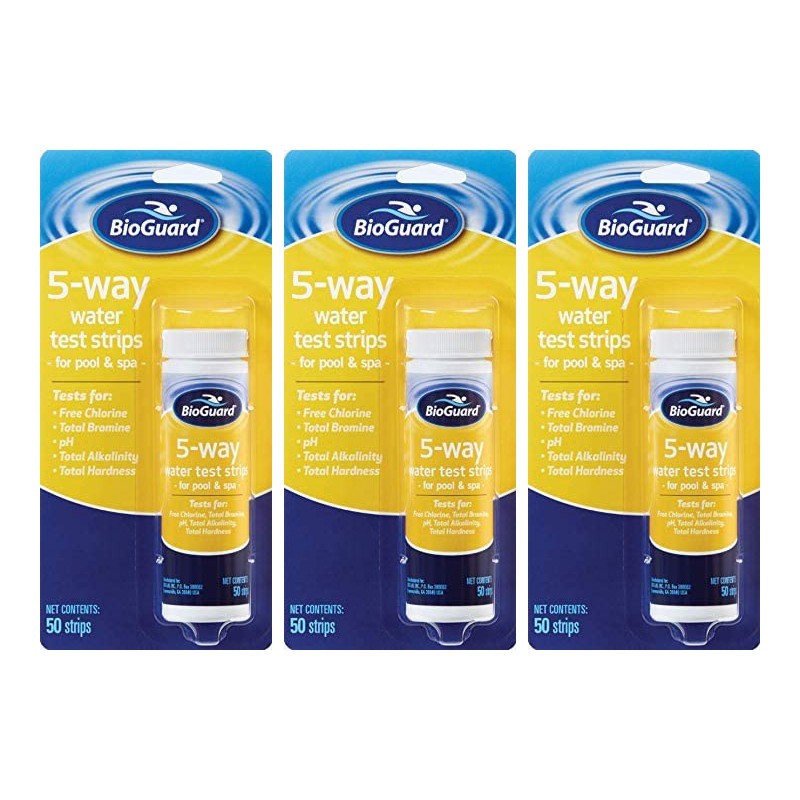 BioGuard 5-Way Test Strips 50 Count - (3 Pack)