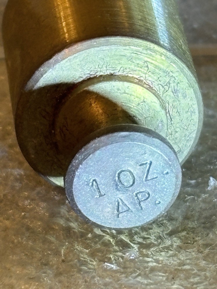 1 oz. AP - Paris Replacement Brass Scale Weight Vintage