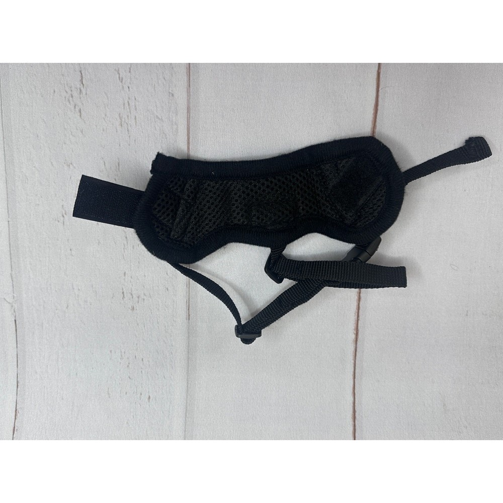 Adjustable Dog Muzzle Breathable Soft Humane Secure Fit Black NEW