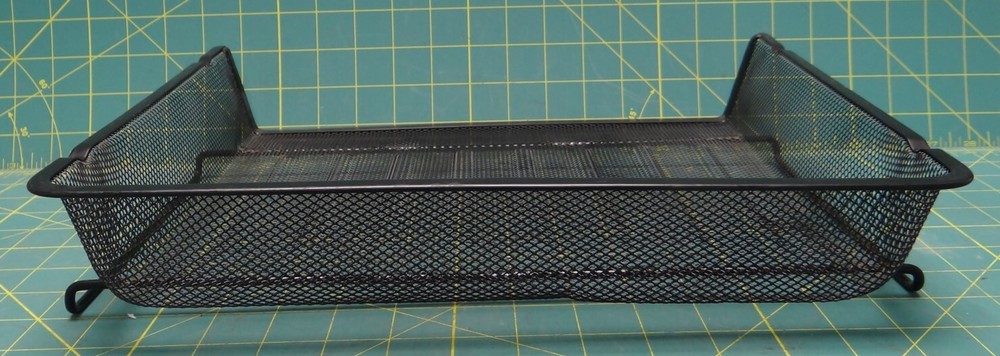 Black Wire Desktop Stackable Document Letter Organizer, Side Load