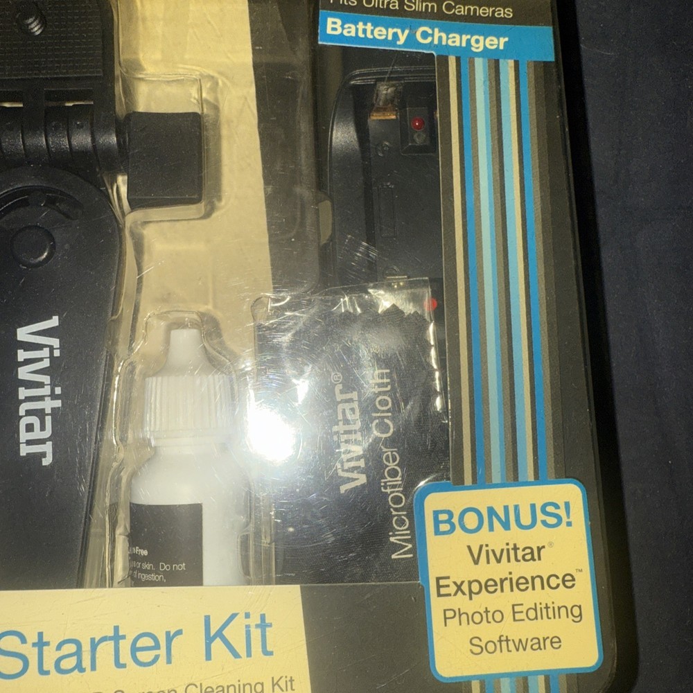 Vivitar Digital Camera Starter Kit Case Mini Tripod Cleaning Kit Protector🎁