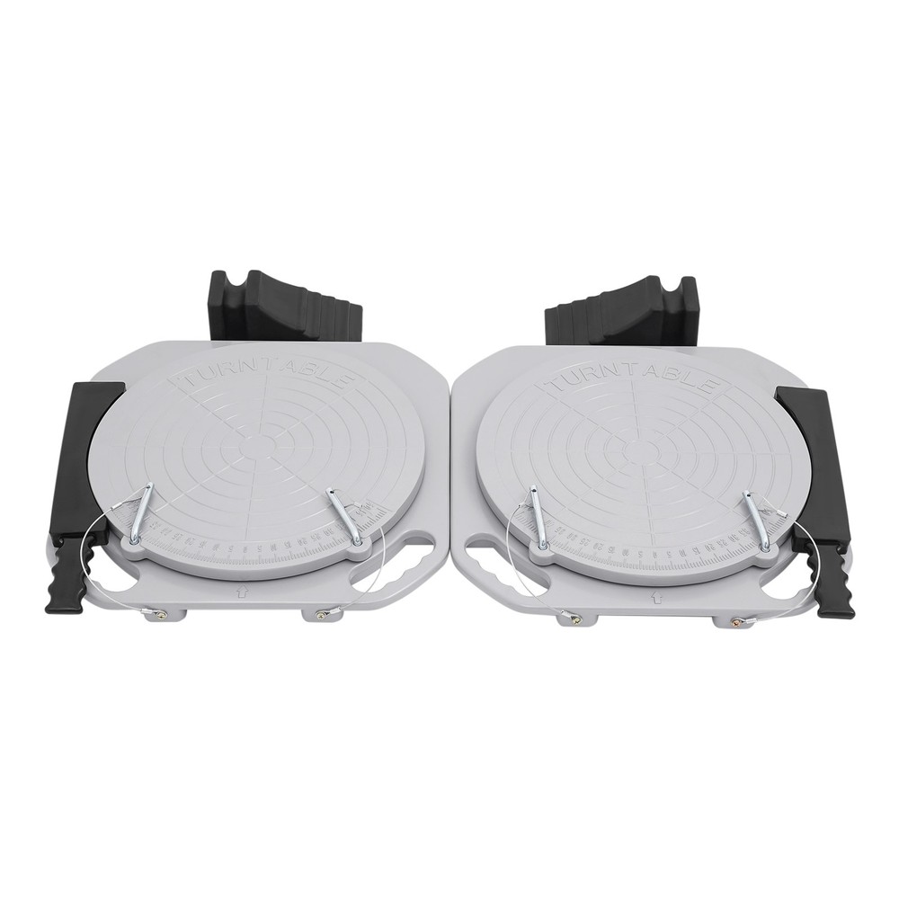 2pcs Front End Wheel Alignment Turntable Plate 360° Rotating Plate Table NEW