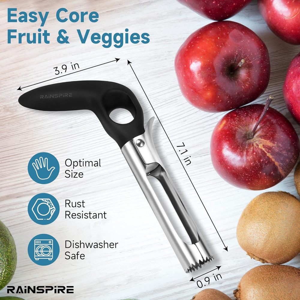 Upgraded Handle Premium Apple Corer Tool, Ultra Sharp, 304 Stainless Steel
