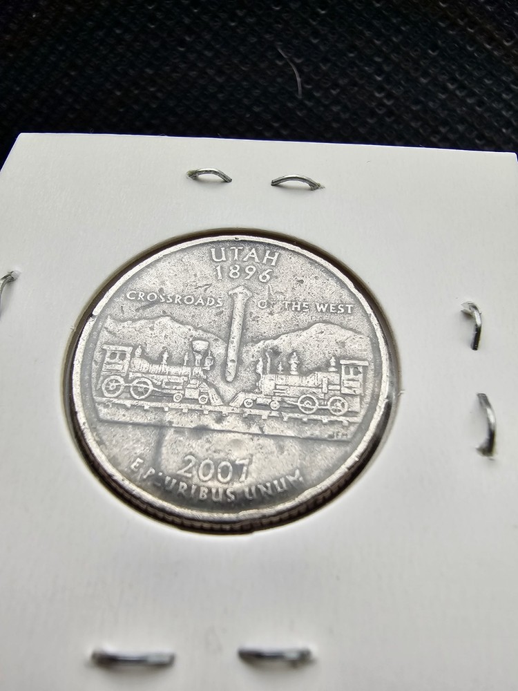 2007 P  Quarter UTAH - Error Raised bump