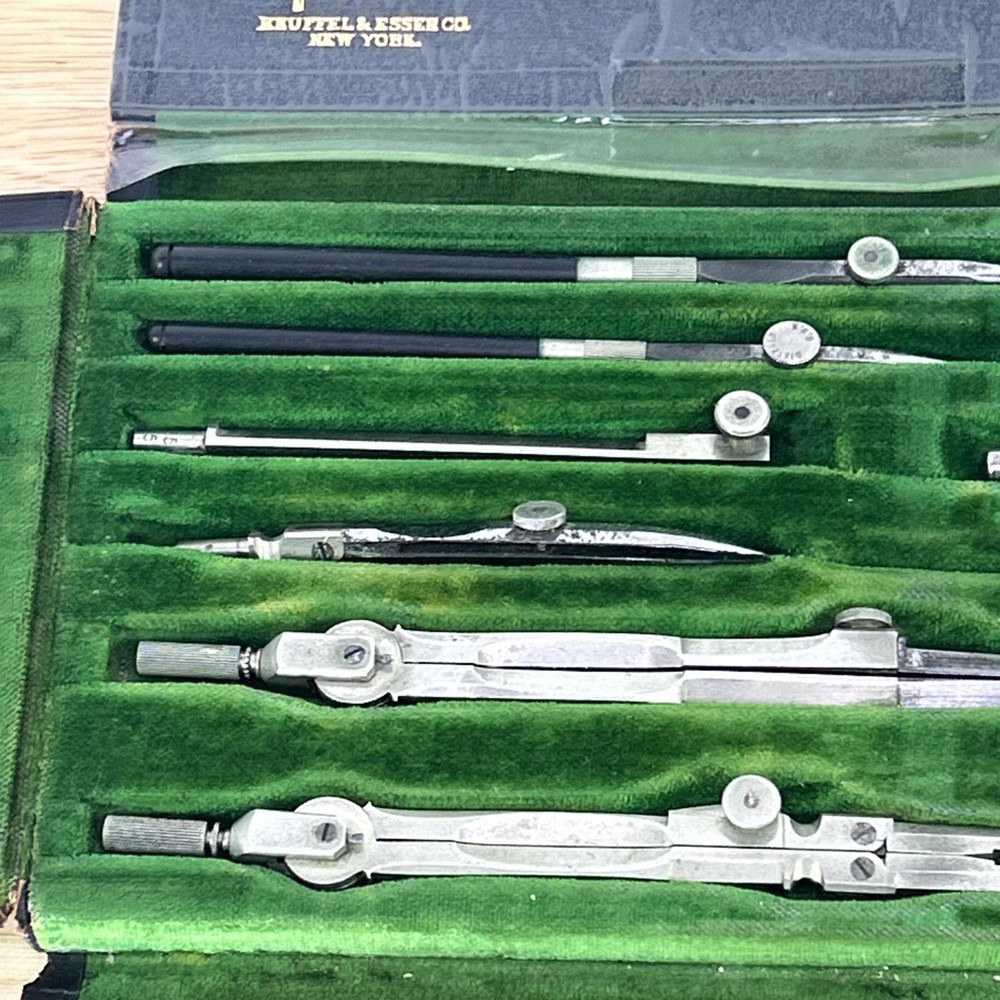 Keuffel & Esser Co Challenge Compass Drafting Set Complete Vintage Model 9726F