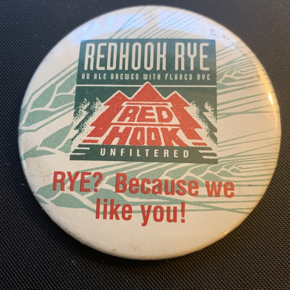Red Hook Rye Ale Advertising Pinback Button