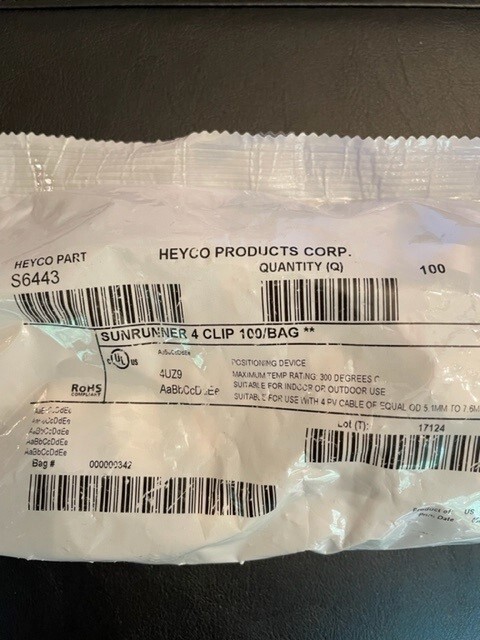 Heyco Sunrunner S6443 SS Clip