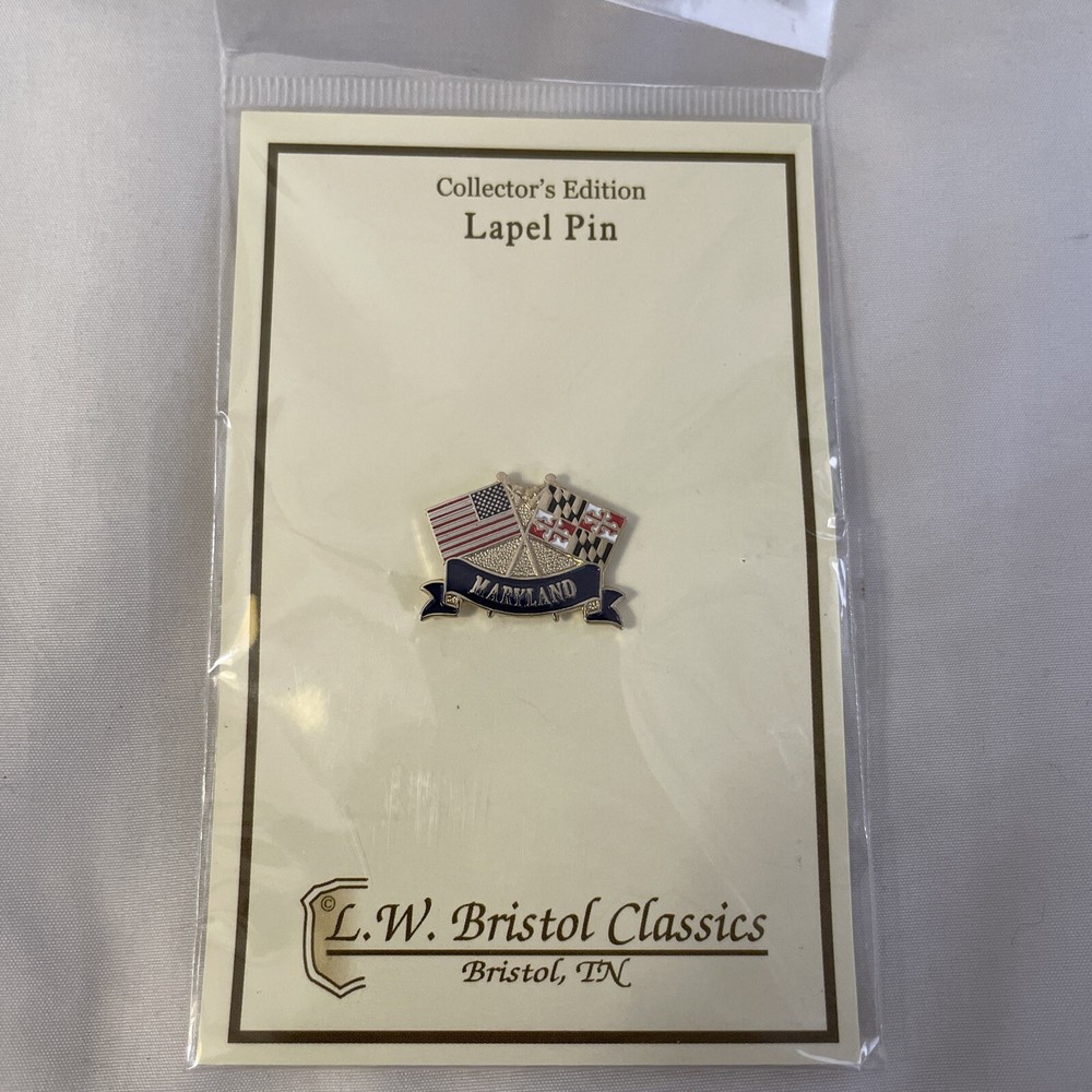 Maryland US Flag Pin Nice!