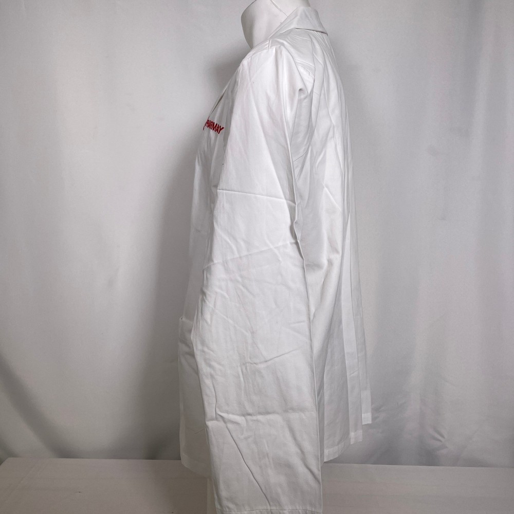 Target Pharmacy White Pharmacist Long Sleeve Lab Coat Men's LARGE