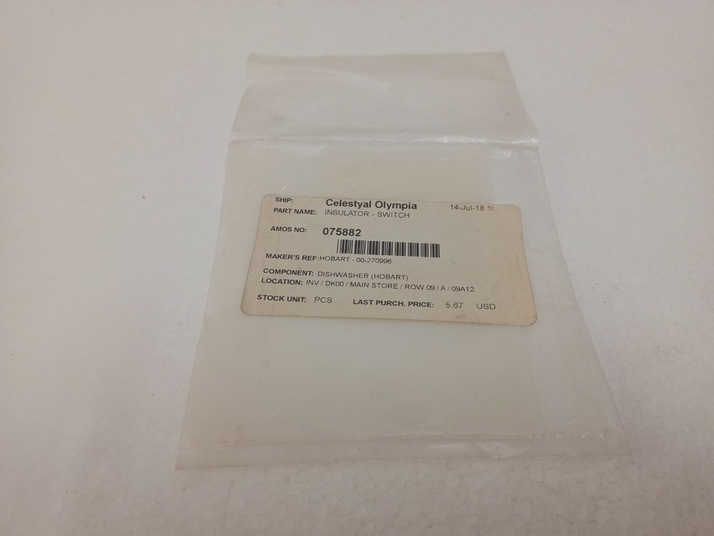 Hobart 00-270996 Insulator Switch C44/54
