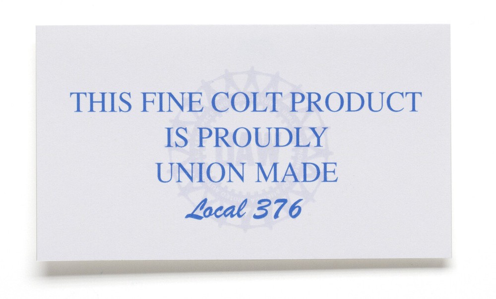 Colt Python Factory Paperwork Packet. 2003 Manual