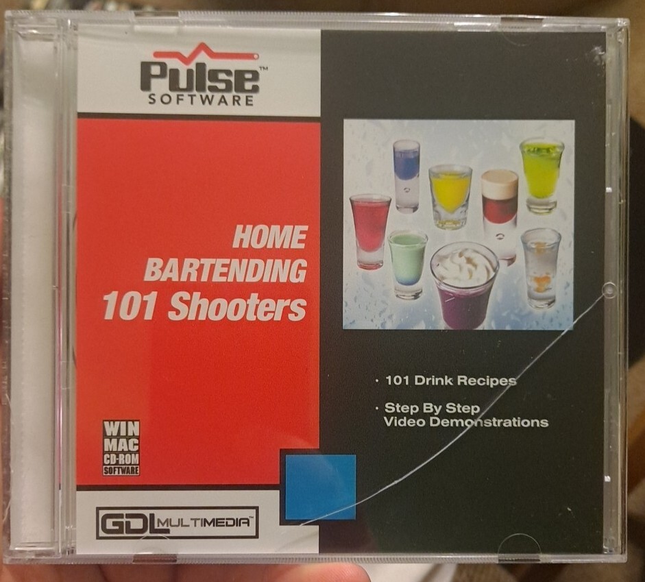 HOME BARTENDING 101 Shooters - WIN MAC CD-ROM Software