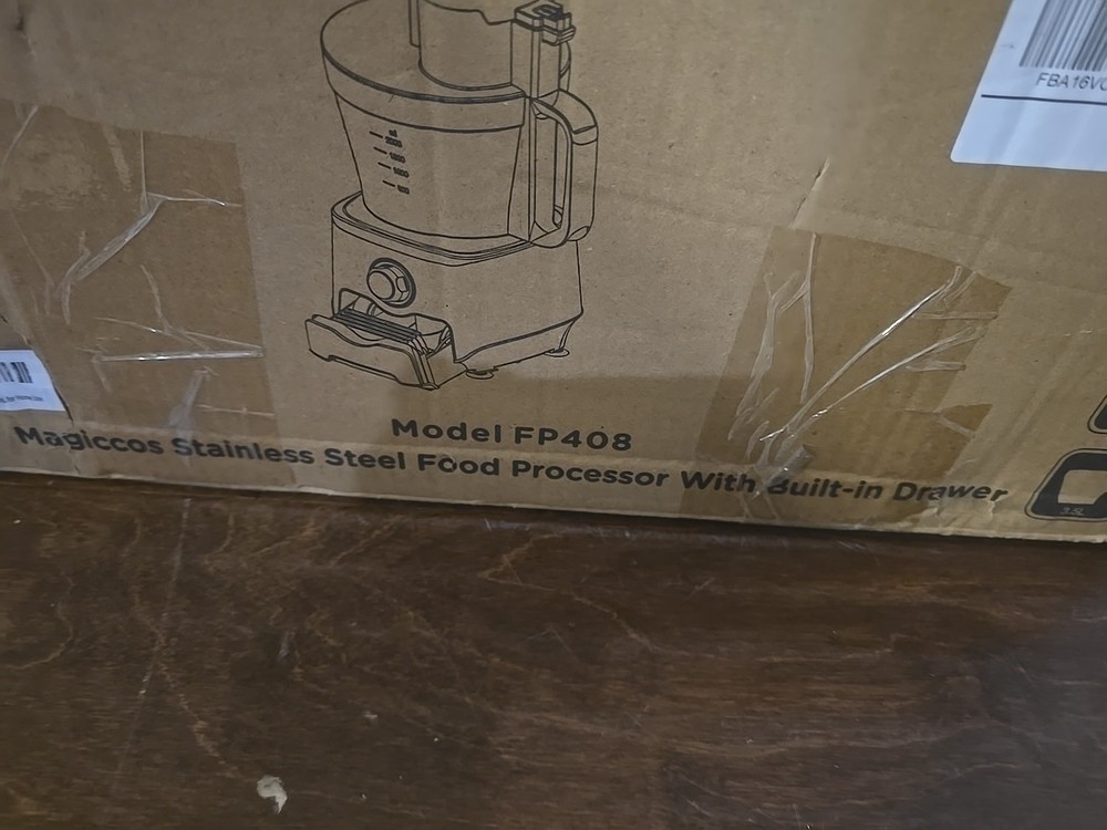MAGICCOS Model FP408 Stainless Steel Food Processor - Missing Blades