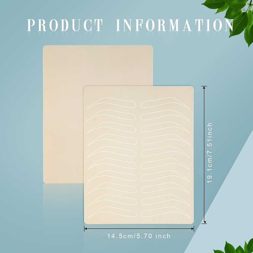Reusable Microblading Practice Skin Sheet for Eyebrow Tattoo and Microblading