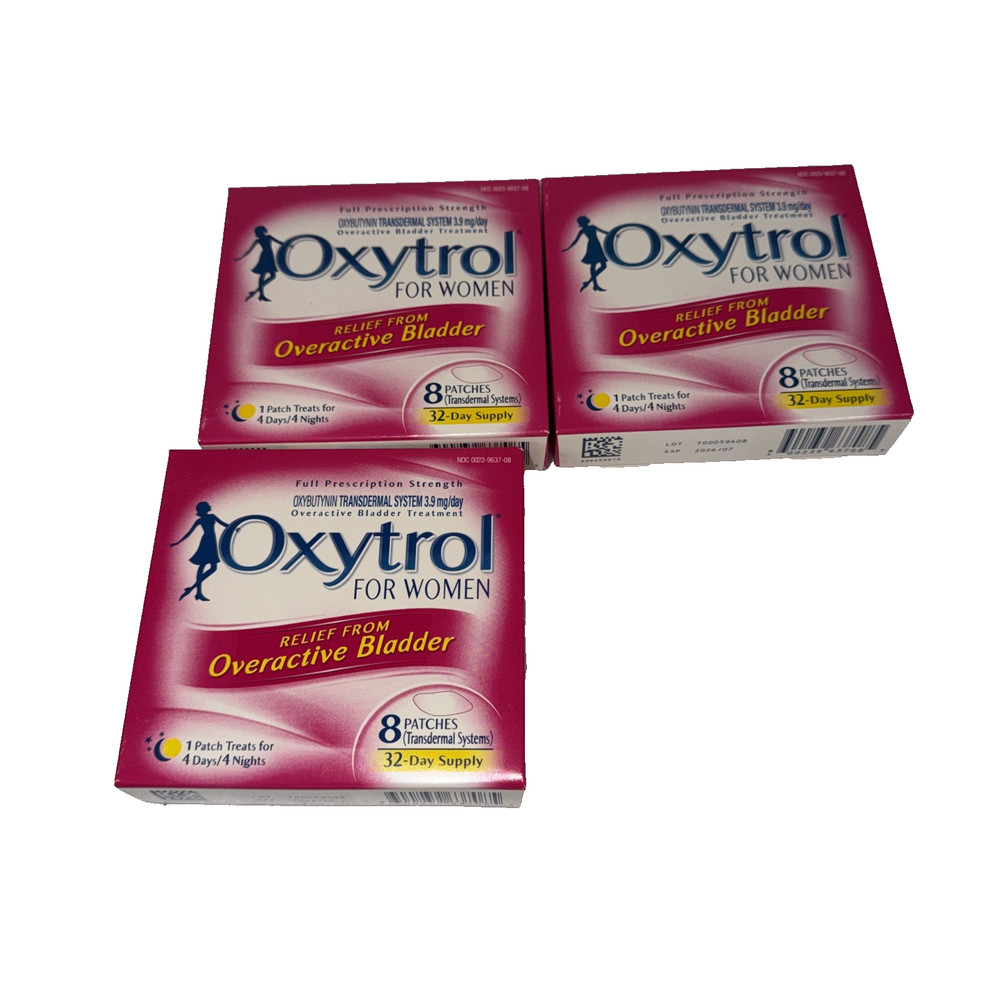 Oxytrol Overactive Bladder Patches 8ct (3 Pack)