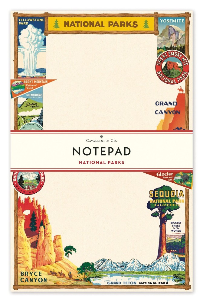 Cavallini & Co. National Parks Notepad