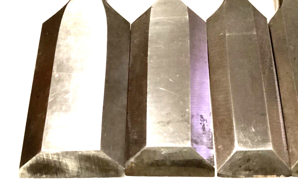 VTG P&C 5 Chisel set Permaloid Red Handle Cabinetmakers Tools RARE. 1/2”-1 1/2”