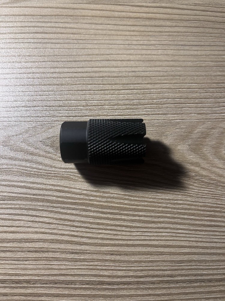 Airsoft/22lr Compensator Threaded 1/2x28 Muzzle Brake Aluminum Used