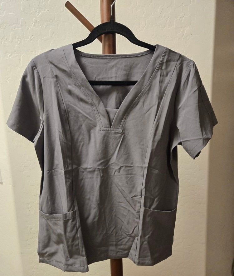 Scrub Set, Gray, Small, Unbranded