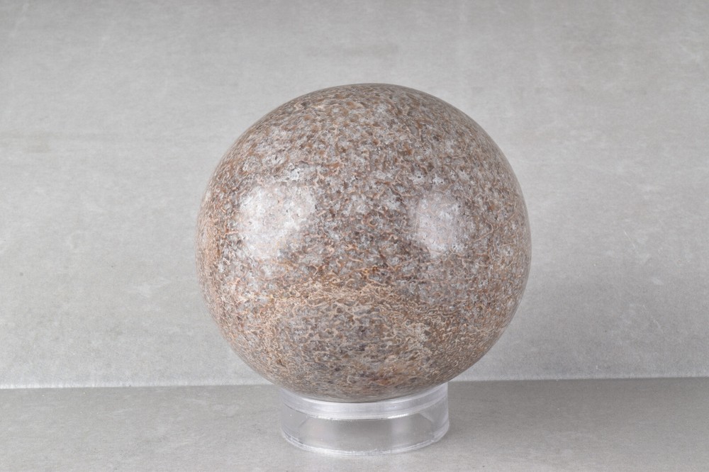 Large Dinosaur Bone Sphere from Morocco 7.7 cm # 21479
