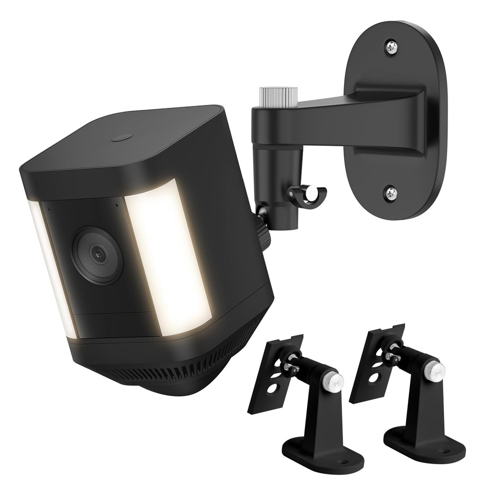 2Pack Adjustable Mounting Bracket for Spotlight Cam Plus/Pro (Battery) Black