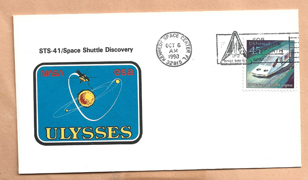 SHUTTLE DISCOVERY STS-41 ULYSSES OCT 6,1990 KSC  SPACE COVER