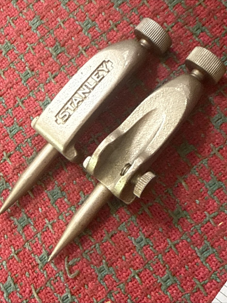 Vintage STANLEY Tools Trammel Points USA 🇺🇸 Excellent