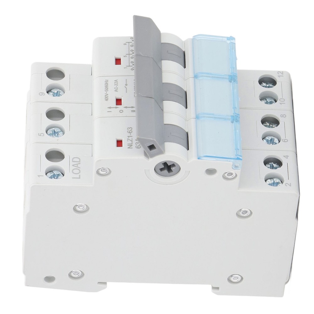 Manual Transfer Switch DIN Rail Mount 3P Interlock Circuit Breaker Switch Part