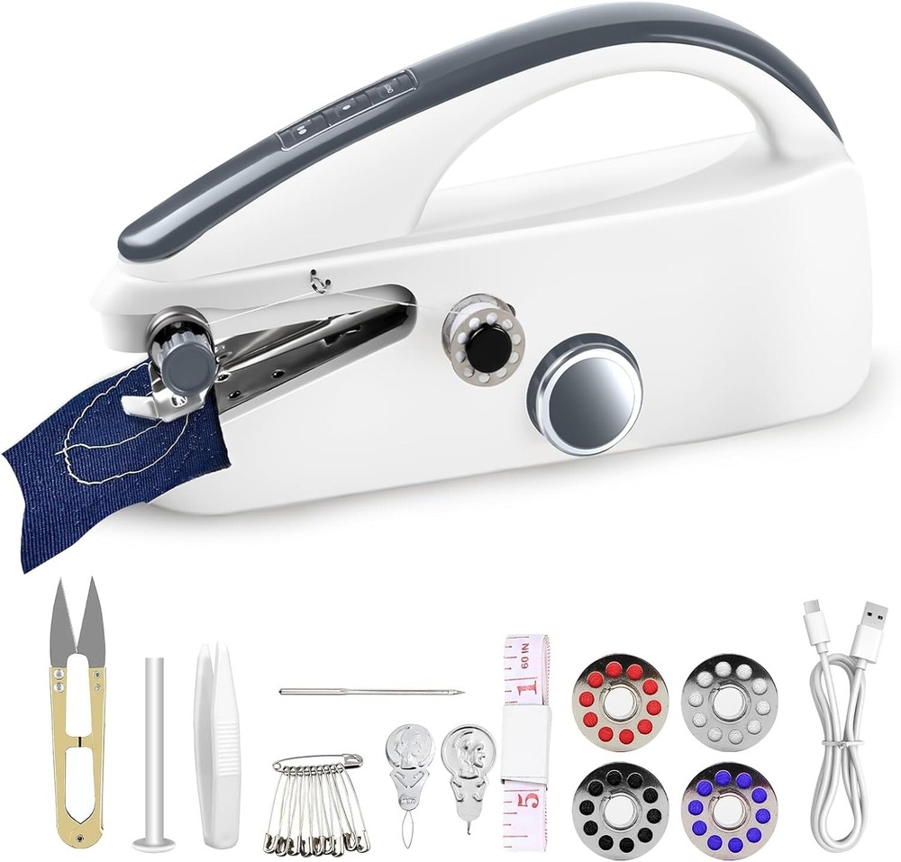 Handheld Sewing Machine, USB Powered or AA, Two Speed Adjustment, NEW RETAIL