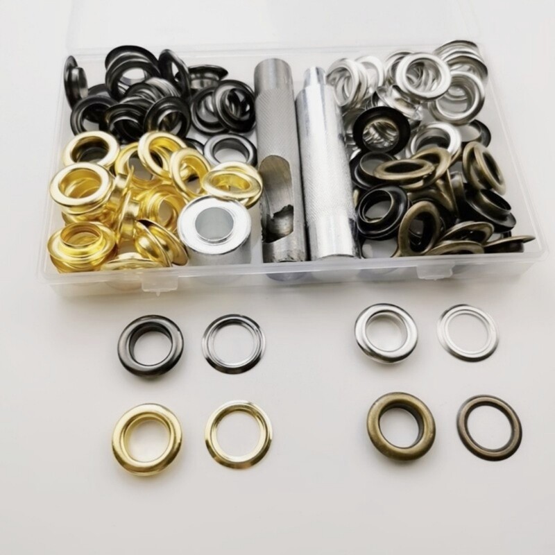 Grommets Eyelets Kits Tool Metal Grommet Kits Install Tool with Storage Box