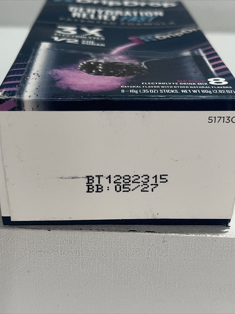 Hydration Supplement With Electrolytes, Grape, Sealed