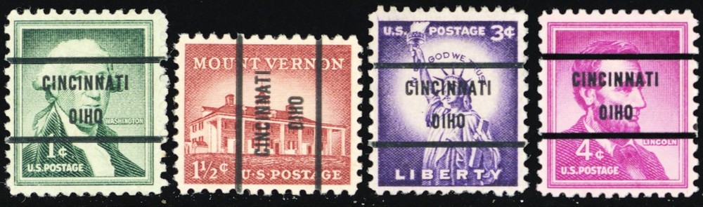 1031-2, 1035-6, Used "OIHO" Precancel Errors - Stuart Katz