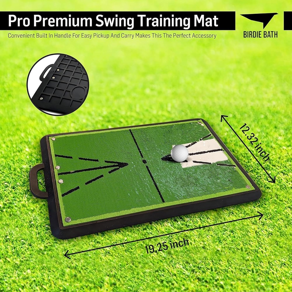 Birdie Mat Pro Golf Swing Training Mat - Instant Feedback & Real-Time Analysis