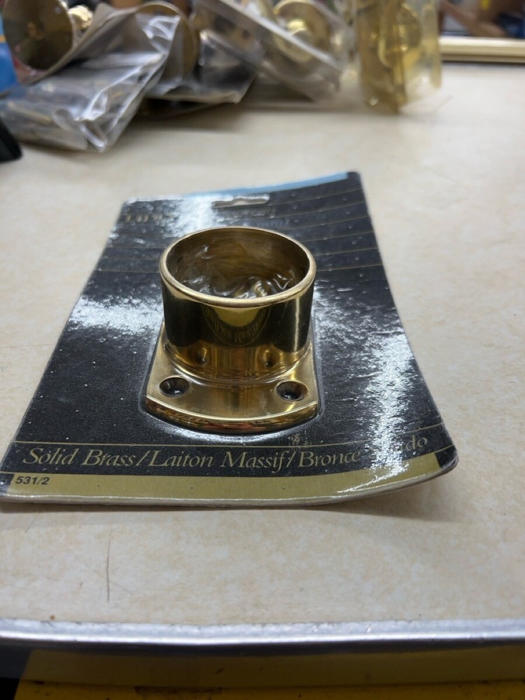 LIDO RAIL SYSTEM 2" CUT FLANGE BRIDE COUPEE SOLID BRASS 531/2 - NEW (WBP010198)