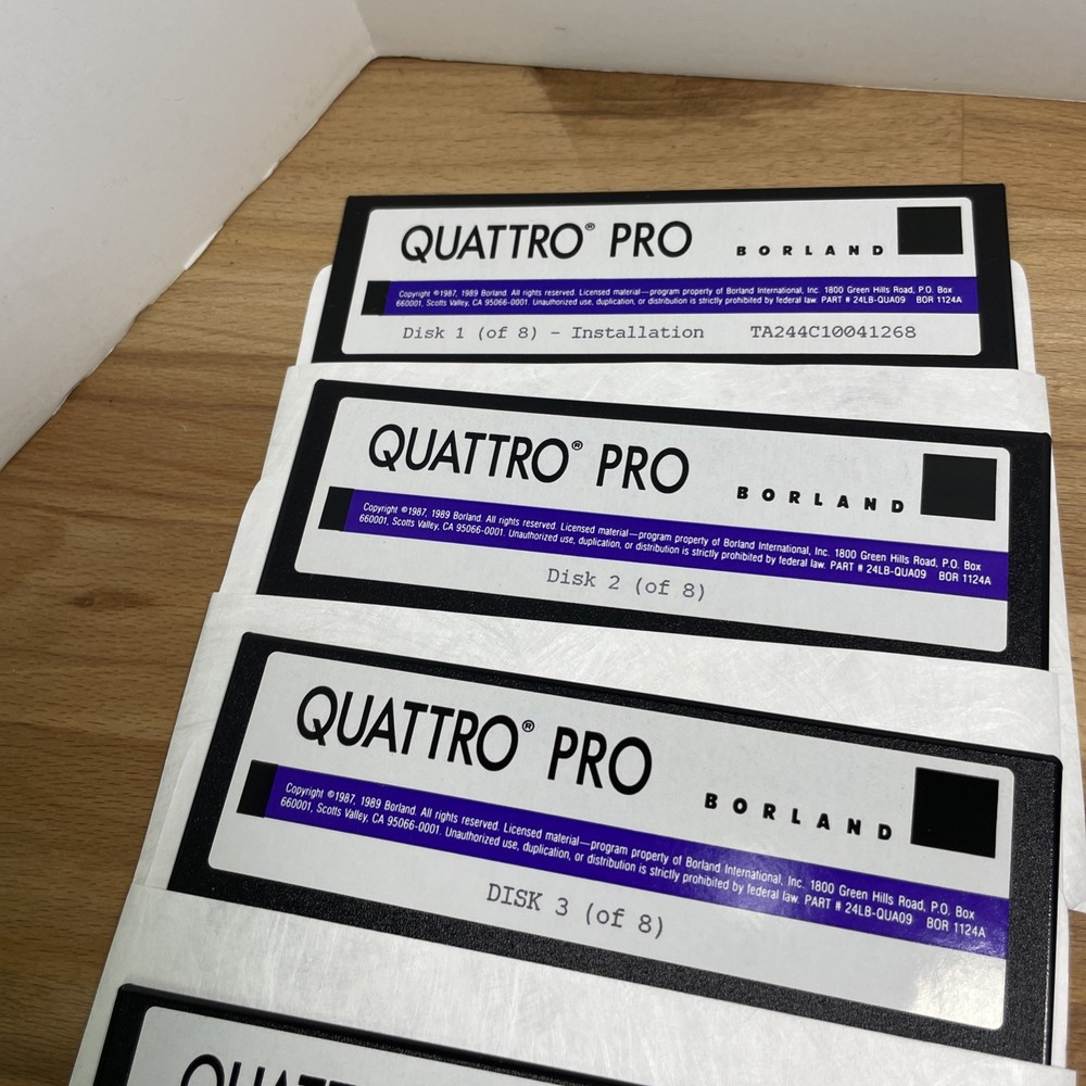 5.25 floppy disks Quattro Pro