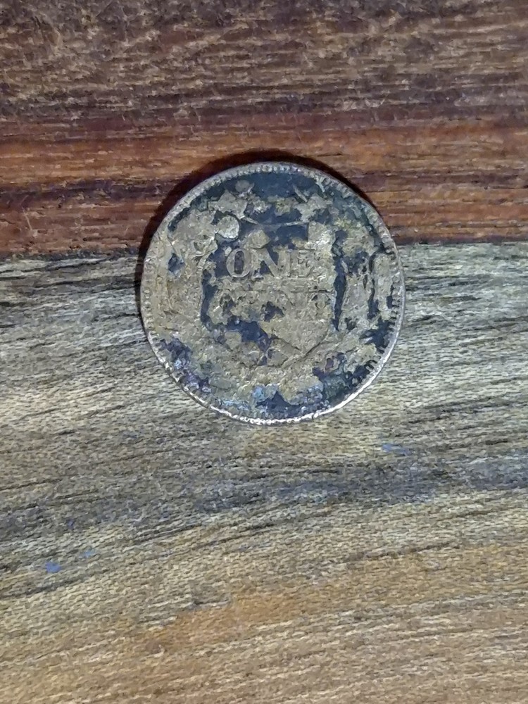 1858 Flying Eagle One Cent Coin, US