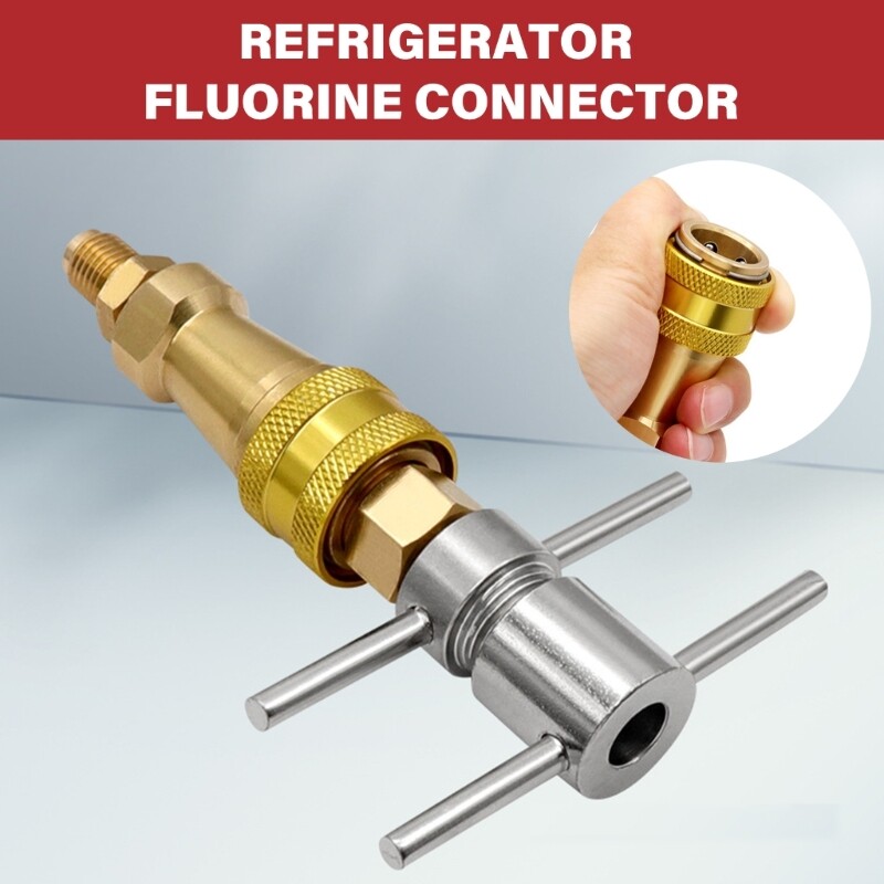 Fridge Refrigerants Refill Adapter Quick Coupling Accessory for Refrigerants