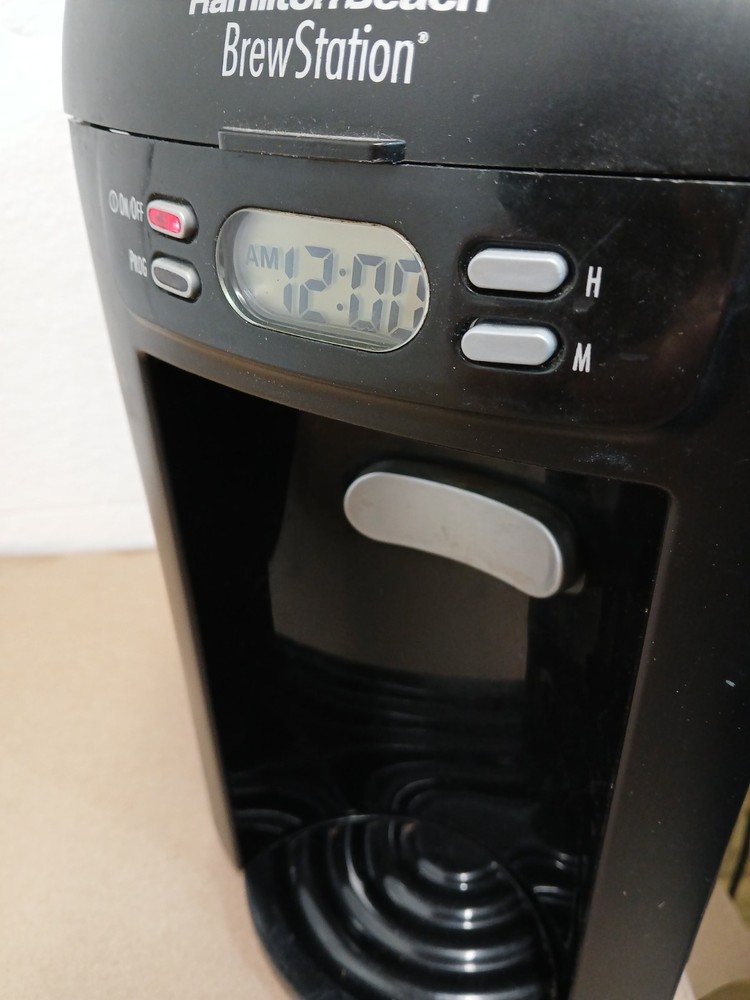 Hamilton Beach BrewStation Coffee Maker 48274 Black 12 Cup Programmable Tested