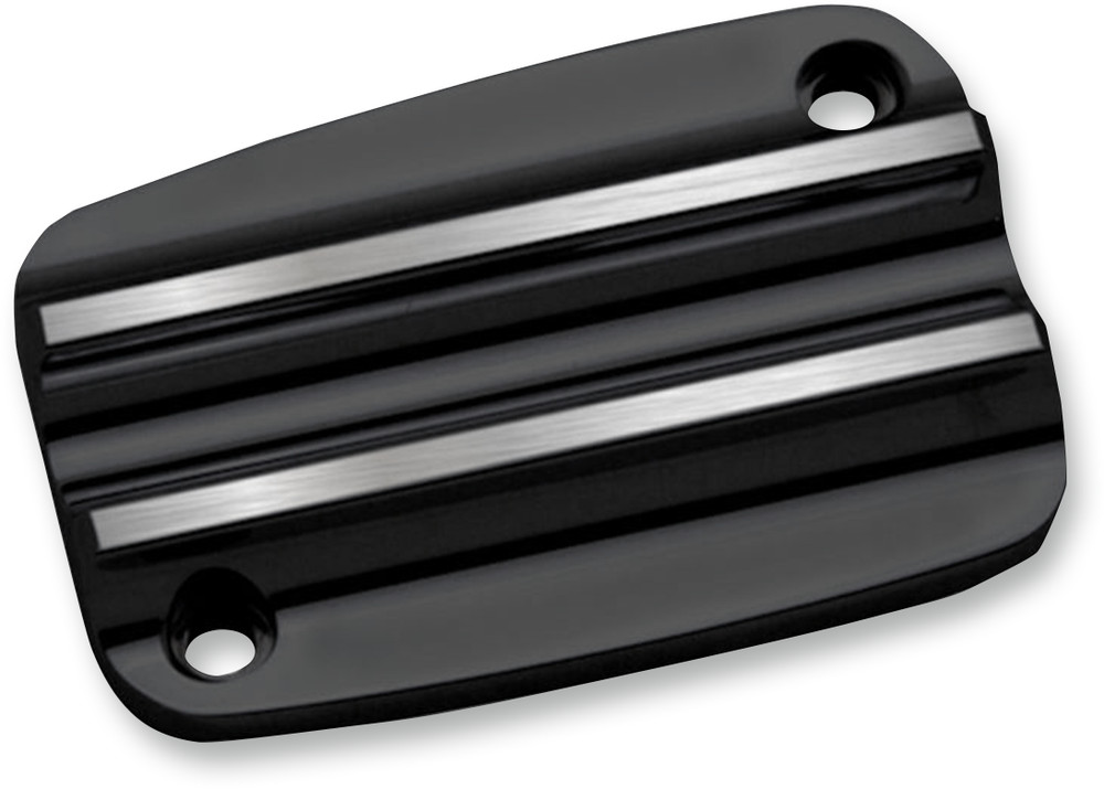 Covingtons Front Brake Master Cylinder Covers Black Finned C1175-B
