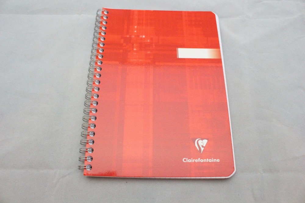 Clairefontaine Classic Wirebound Notebook  6" X 8.25" Graph Red