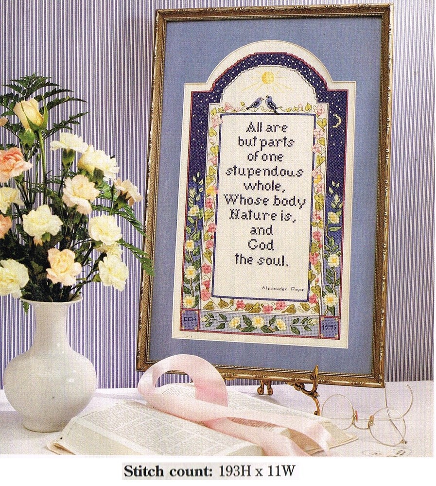 NATURE SAMPLER  CROSS STITCH PATTERN ONLY - YD  SUQ