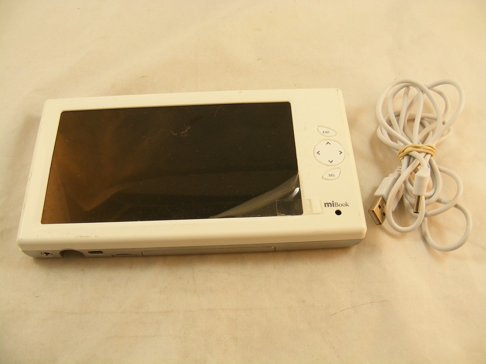 MiBook 电子书阅读器 Photoco Mi 书设备 6 英寸屏幕带遥控器 - 白色(已测试)-