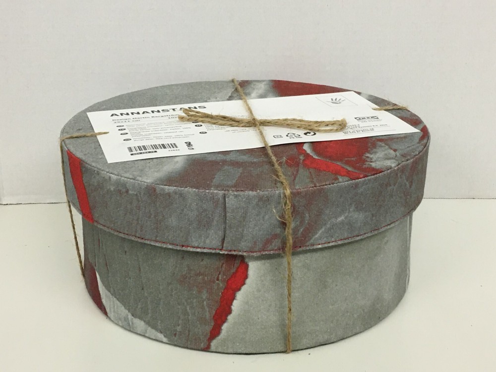 IKEA ANNANSTANS Box with lid, handmade red NEW
