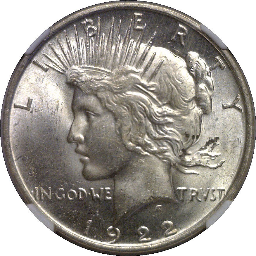 1922-D Peace Dollar NGC MS-64