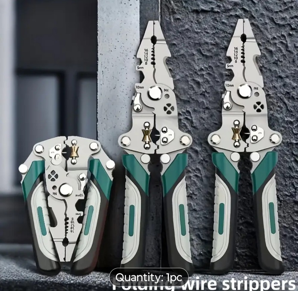 Wire Stripping Tool, Cable Cutters. Foldable Wire Stripper Tool - Multi-Function