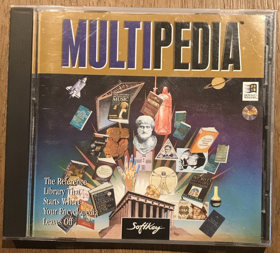 Multipedia (PC-CD, 1995) for Windows 3.1/95 *RARE*