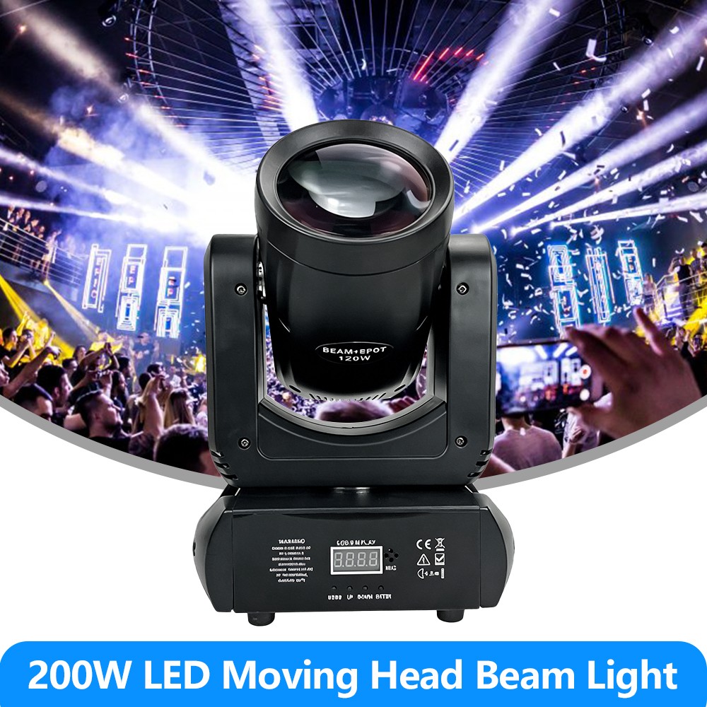 4pcs 200W LED Moving Head Beam Light DMX512 DJ Disco Stage Effect Lighting
