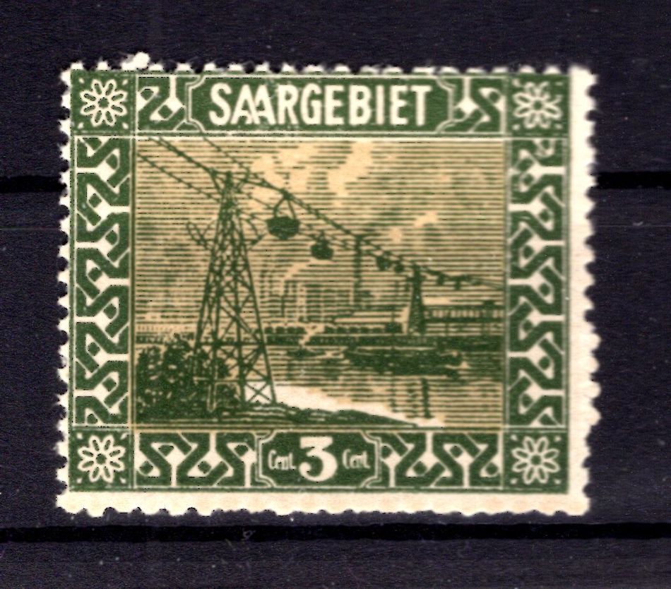 Saar 84IV ABART ** MNH POSTFRISCH (AA6261