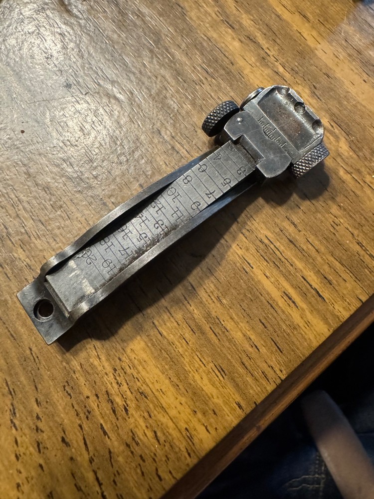 Springfield 1898 KRAG rifle rear sight