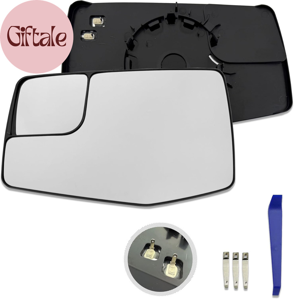 Replacement Left Driver Side Mirror Glass Suitable for 2019-2024 Chevrolet Silve